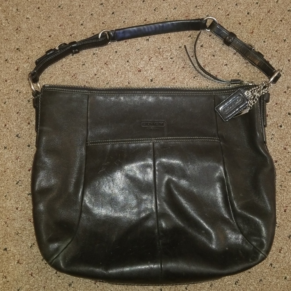 Black Leather Coach Purse